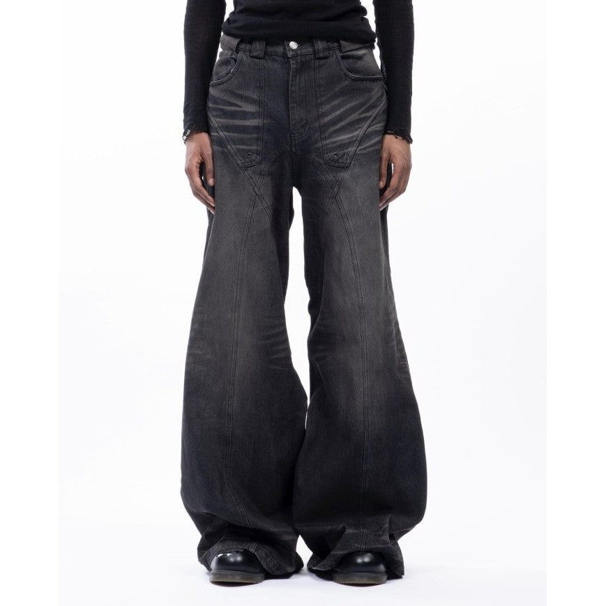 NO/FAITH STUDIOS - Sun Faded Dune Baggy Denim