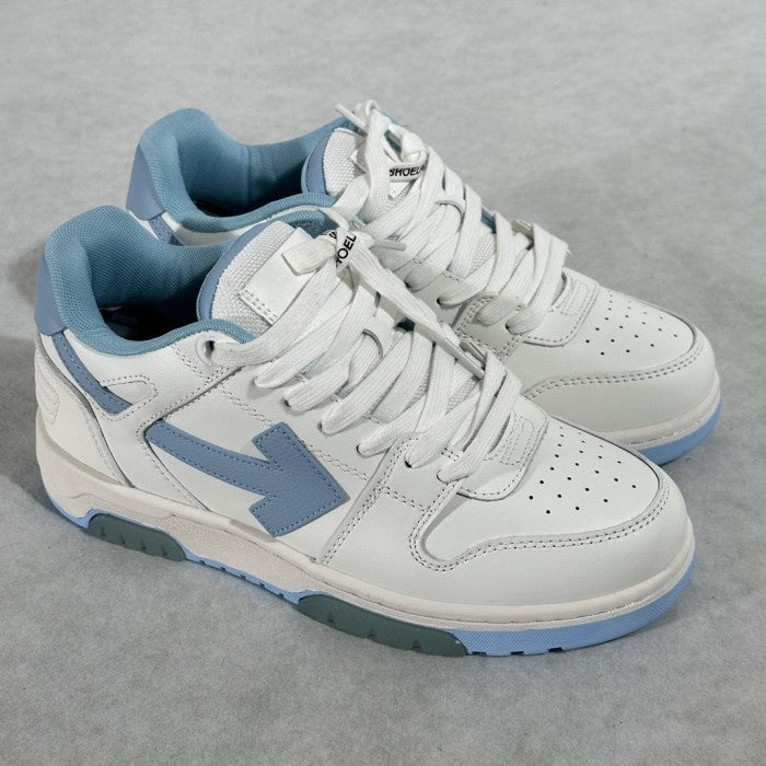 OFF-WHITE Out Of Office 'OOO' Low Tops Sneakers - White/ Light Blue