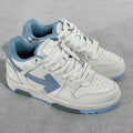OFF-WHITE Out Of Office 'OOO' Low Tops Sneakers - White/ Light Blue