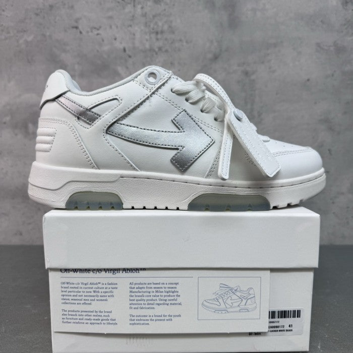OFF-WHITE Out Of Office 'OOO' Low Tops Sneakers - White/ Silver