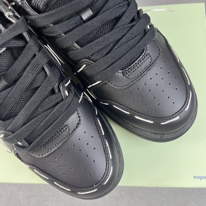OFF-WHITE Out Of Office Sartorial Stitching Black Low Tops Sneakers