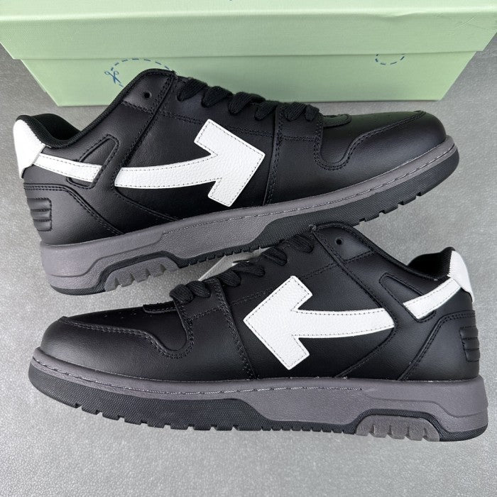 Off-White Out Of Office OOO Low Tops Sneakers - Black Gray White SS22