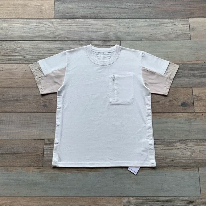 Sacai Cotton Jersey Tee - SS24 - Sleeve Color Block