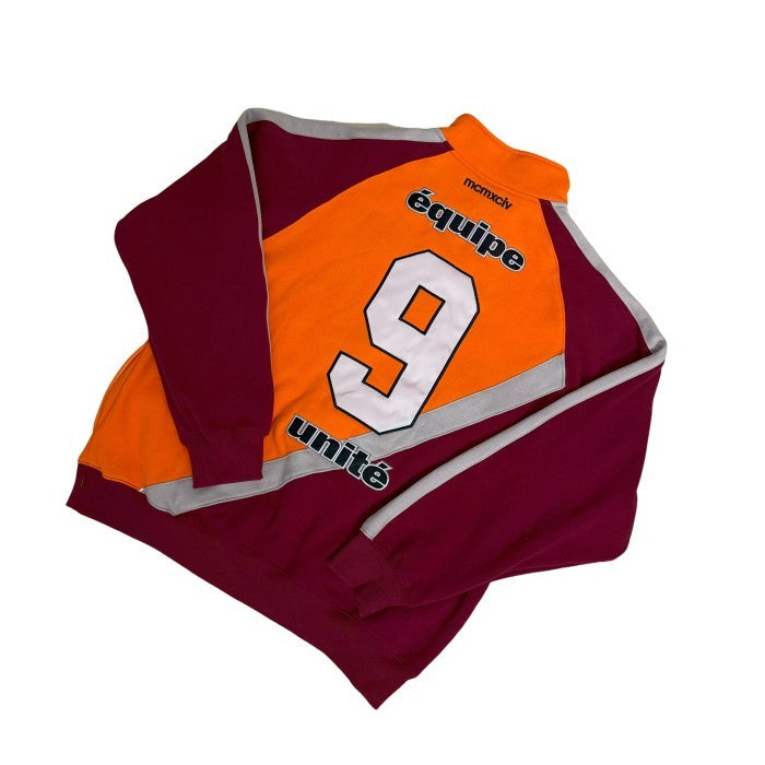 Supreme Equipe Half Zip - Sweatshirt/ Shorts/ Set - Dark Orange