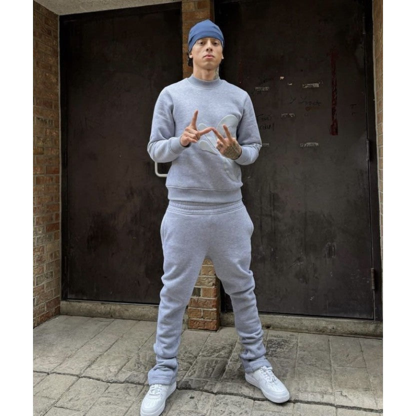Syna Crewneck Tracksuit - Grey