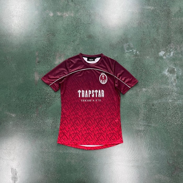 Trapstar Football Jersey - Monogram Gradient Red