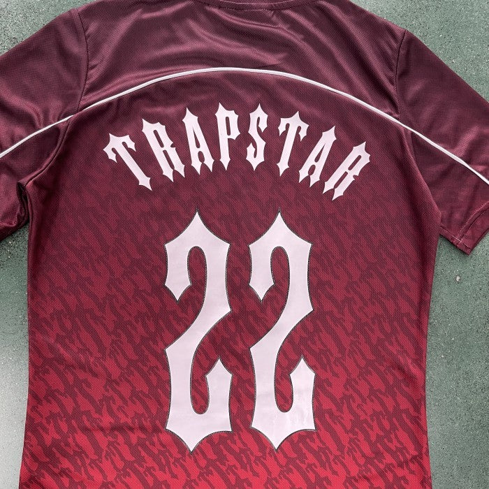 Trapstar Football Jersey - Monogram Gradient Red