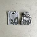Syna World Syna Logo T-shirt & Short Set/ Suit - Grey