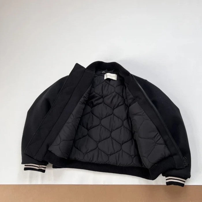 Dries Van Noten - Black Back Zip Wool Bomber Jacket