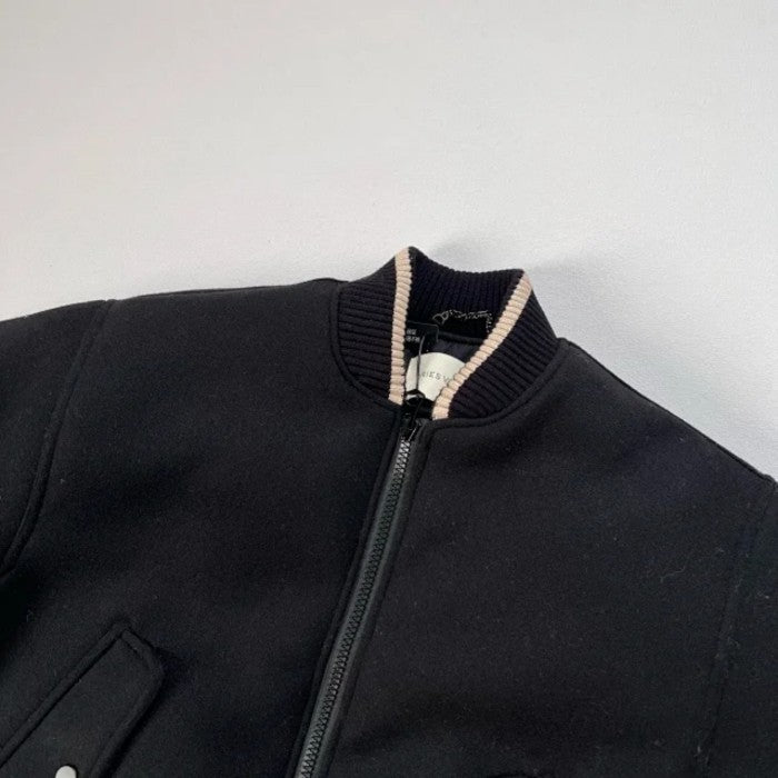 Dries Van Noten - Black Back Zip Wool Bomber Jacket
