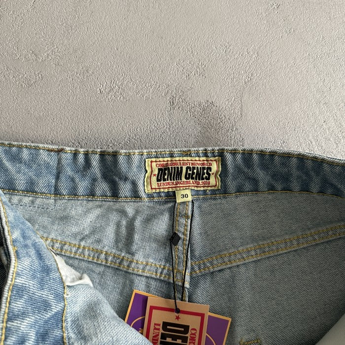 Corteiz Alcatraz Baggy Denim Shorts 'Stonewash'