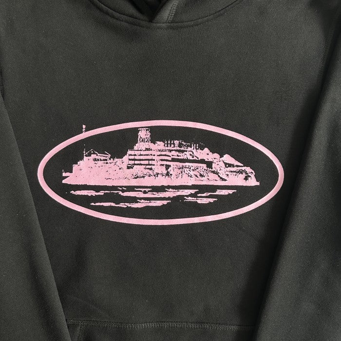 Corteiz Alcatraz V2 Hoodie - Black/Pink