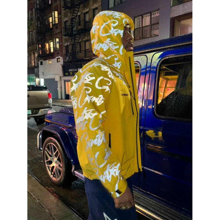 Corteiz Elitework Waterproof Shell Jacket 'Yellow'