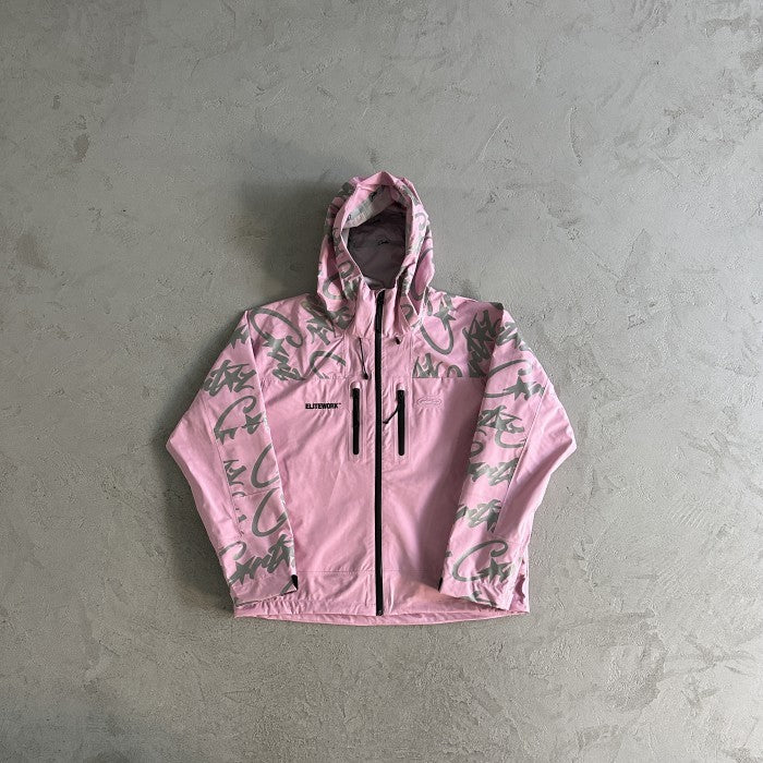 Corteiz Elitework Waterproof Shell Jacket 'Pink'