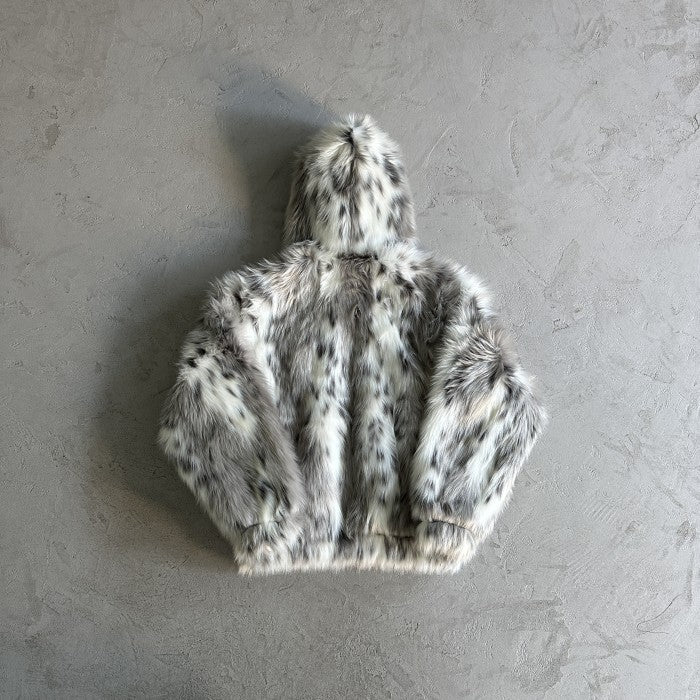 Corteiz Hooded Fur Jacket - Multi