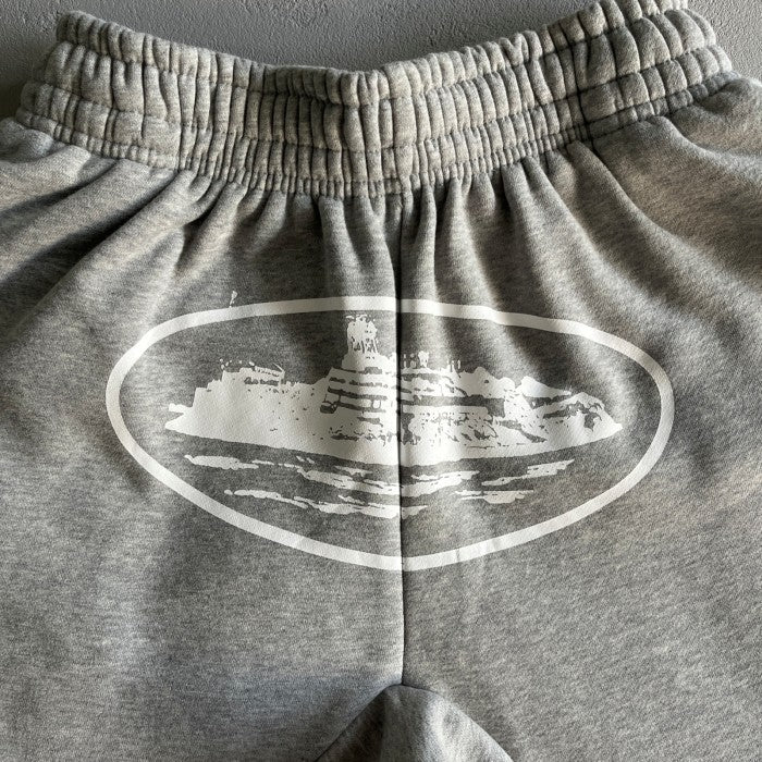 Corteiz OG Alcatraz Shorts - Heather Grey