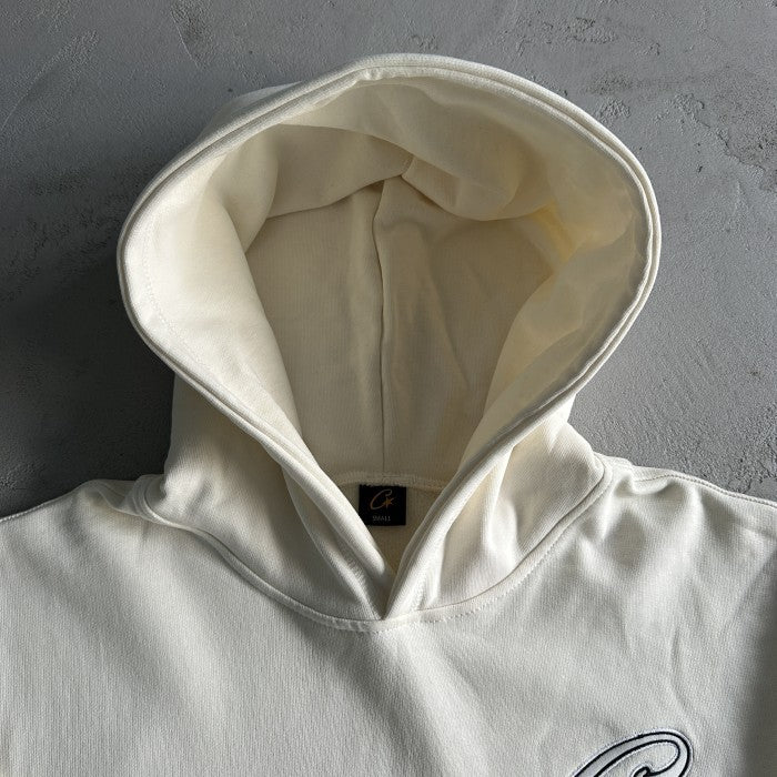 Corteiz Satin C Star Appliqué Hoodie - White