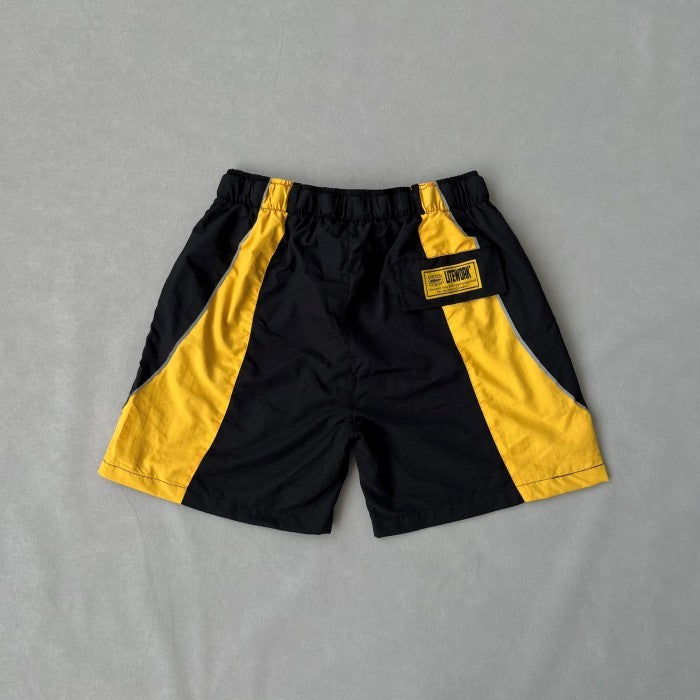 Corteiz Spring - Alcatraz Sun & Rain Shorts (All Color) - Black Yellow