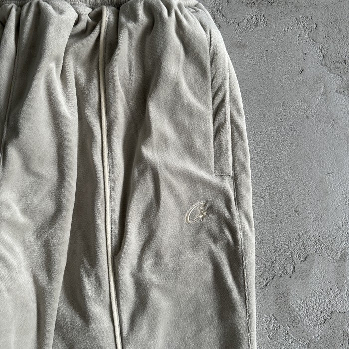 Corteiz VVS Uptown Velour Track Pants - Grey