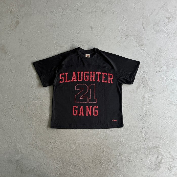 Corteiz x Slaughter Gang 21 Savage Mesh - T-shirt / Shorts / Set - Black - Set