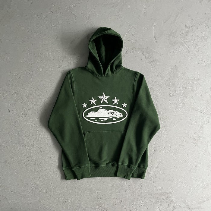 Corteiz 5 Starz Alcatraz - Hoodie / Pants / Set - Green - Set