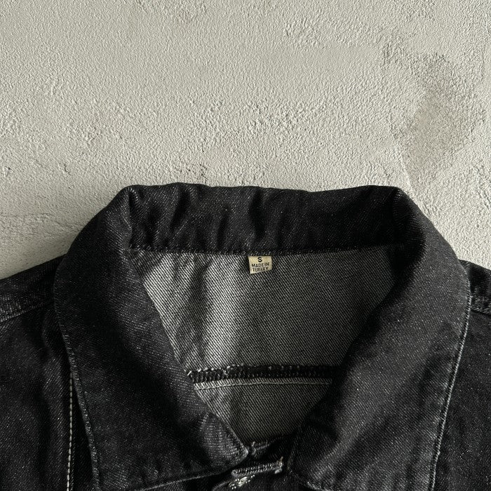 Corteiz C-Star Denim Trucker Jacket Black