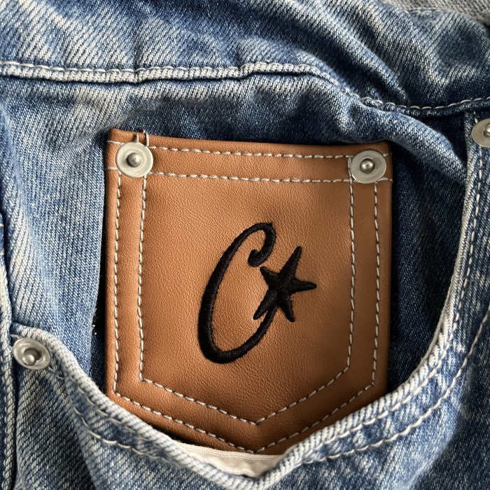 Corteiz C-Star Stitch-Down Jeans - Blue