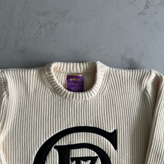 Corteiz Crest Knit Sweater - Off White