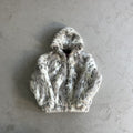 Corteiz Hooded Fur Jacket - Multi