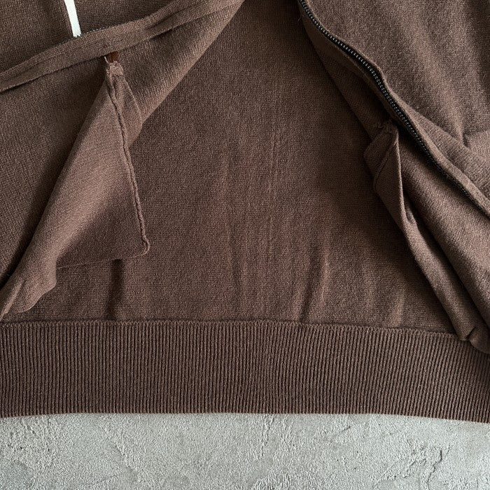 Corteiz Knit Zip Up Fleece Jacket - Mocha
