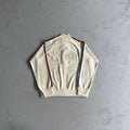 Corteiz Knit Zip Up Fleece Jacket - Cream