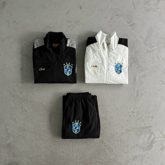 Corteiz Olympic Shuku Brasil - Jacket / Pants / Set - BlackJacket Set