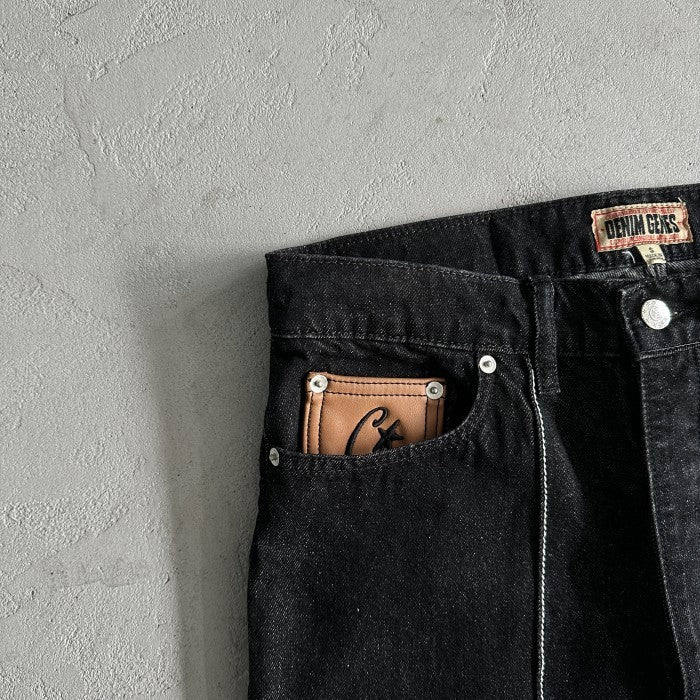 Corteiz C-Star Stitch-Down Jeans - Black