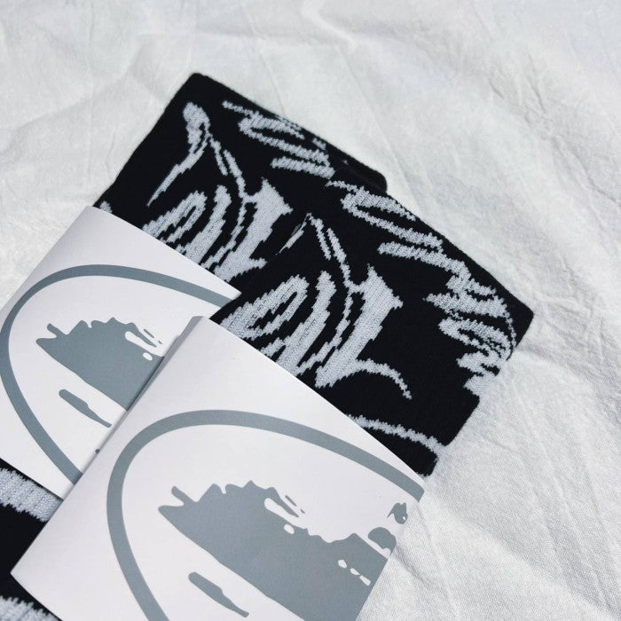 Corteiz Corteiz Black Pattern Socks