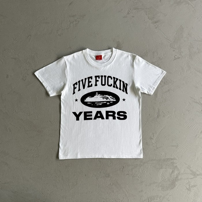 Corteiz Five Fuckin Years Tee - White