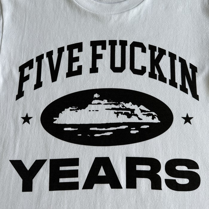 Corteiz Five Fuckin Years Tee - White