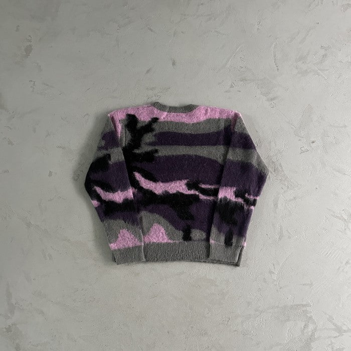 Corteiz Mohair Knit Sweater 'Sakura Camo'