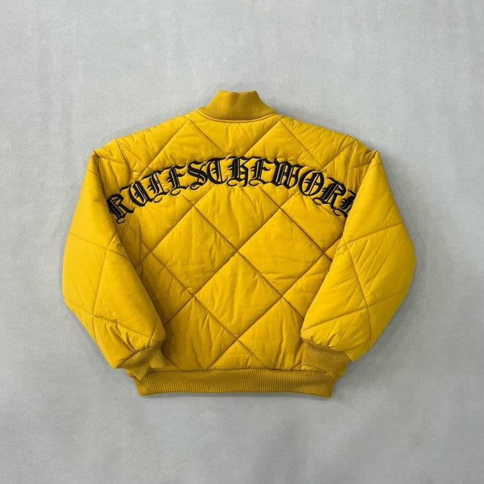 Corteiz Olde English Quilted Bomber Jacket - Yellow