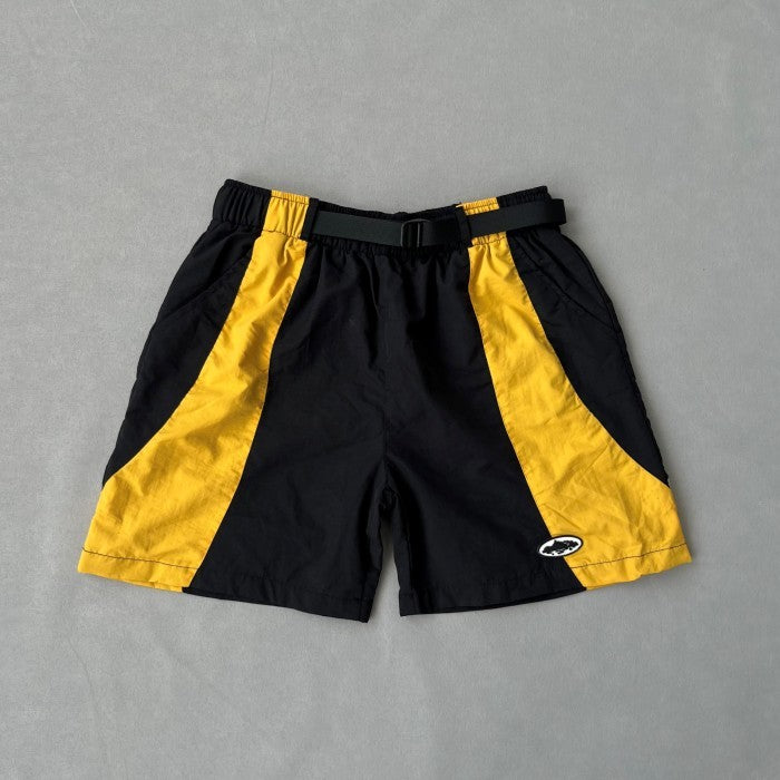 Corteiz Spring - Alcatraz Sun & Rain Shorts (All Color) - Black Yellow