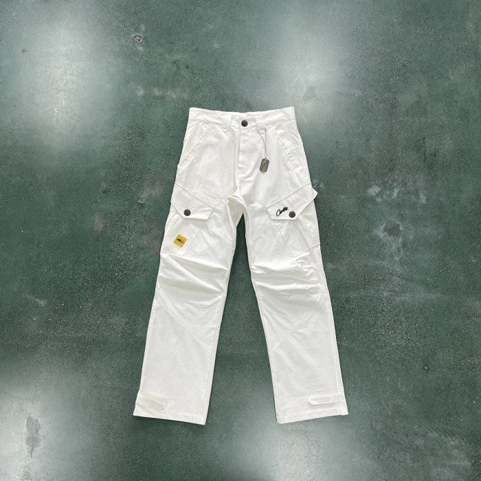 Corteiz Storm Cargo Pants - White