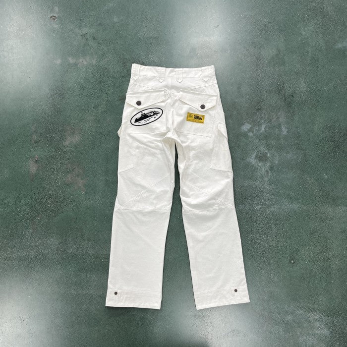 Corteiz Storm Cargo Pants - White