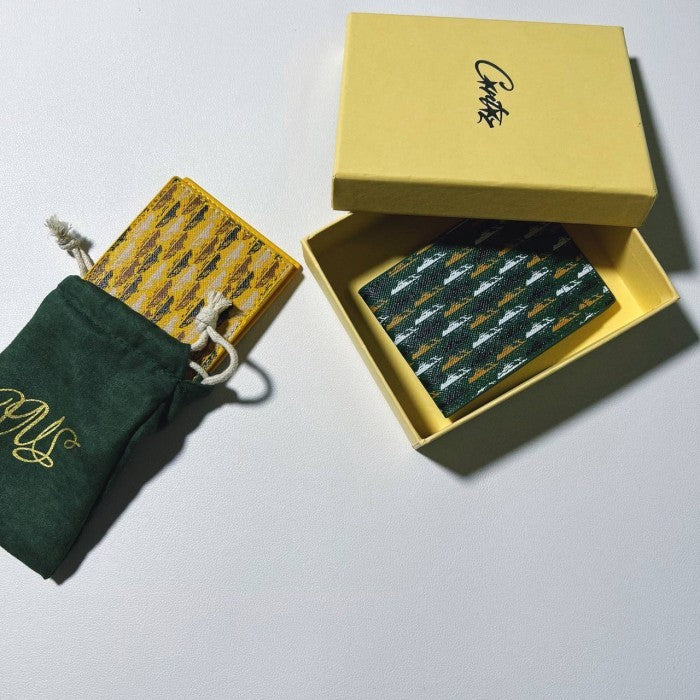 Corteiz VVS Leather Card Holder - Yellow SS23