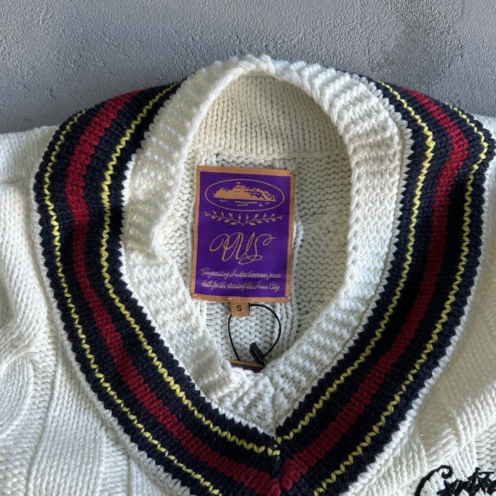 Corteiz Wimbledon Knit Sweater - White