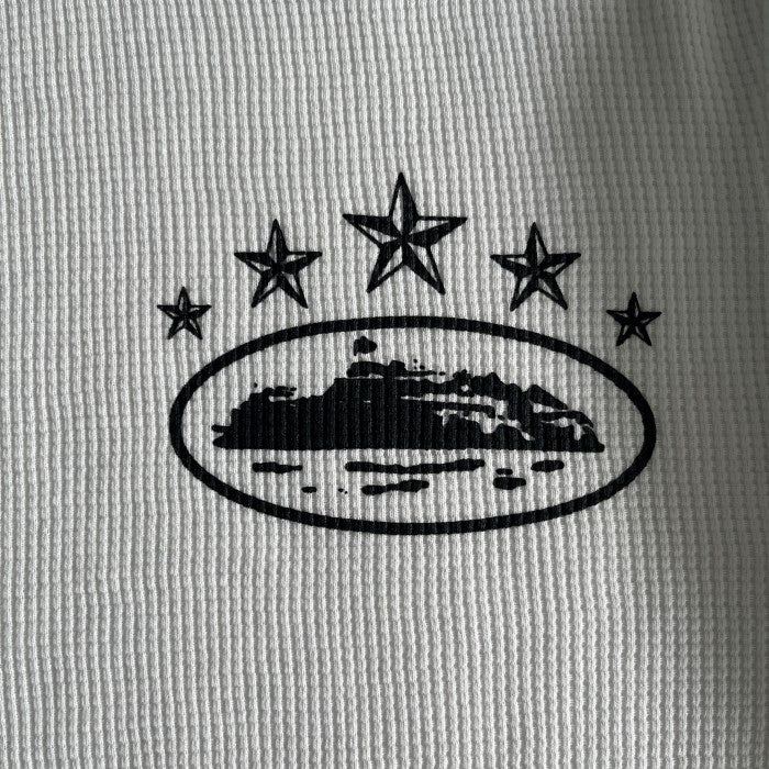 Corteiz 5 Starz Alcatraz Waffle Long Sleeve Tee - White