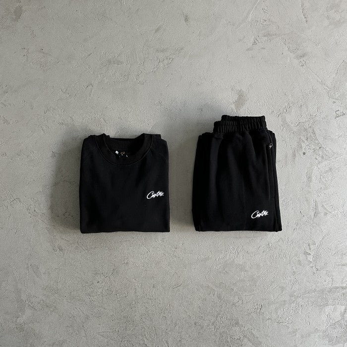 Corteiz HMP V2 Sweatshirt & Sweatpants Suit / Set - Black