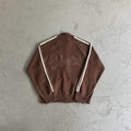 Corteiz Knit Zip Up Fleece Jacket - Mocha