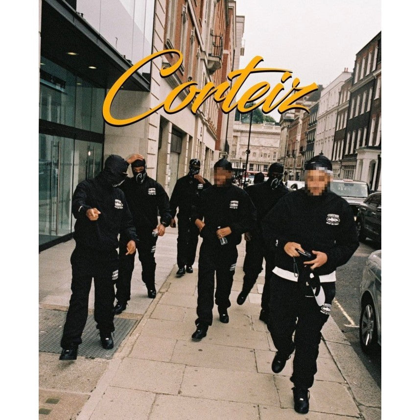 Corteiz Shukushuku Tracksuit - Jacket / Pants / Set - Black - One Set