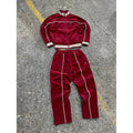 Corteiz VVS Uptown Jacket & Pants - Tracksuit - Burgundy