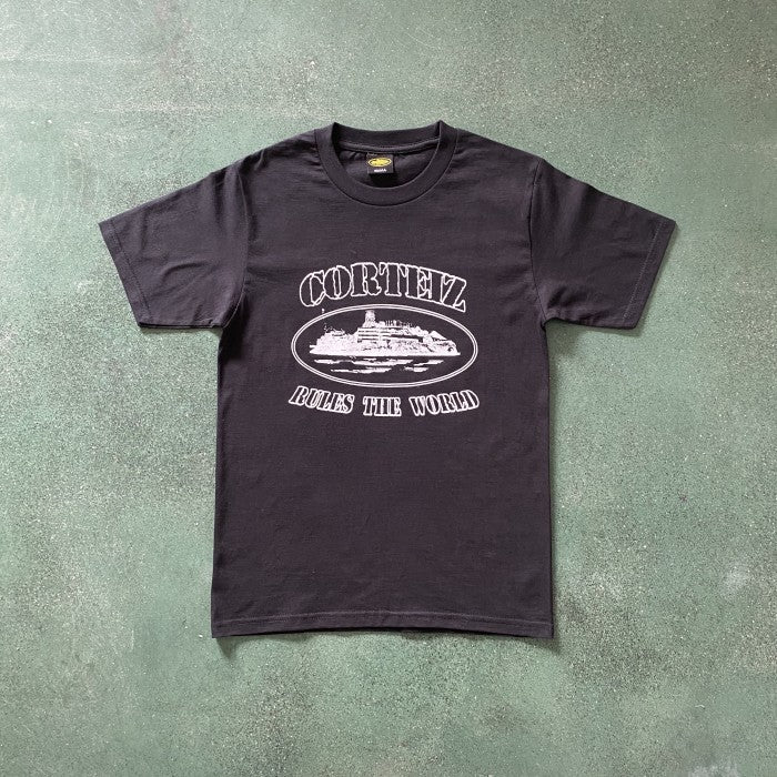 Corteiz - rul*s the world Black T-shirt
