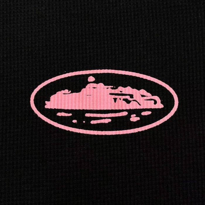 Corteiz Alcatraz Waffle Longsleeve - Black Pink